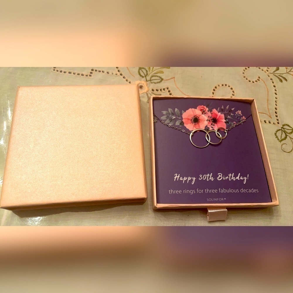 𝅺30TH Birthday Necklace